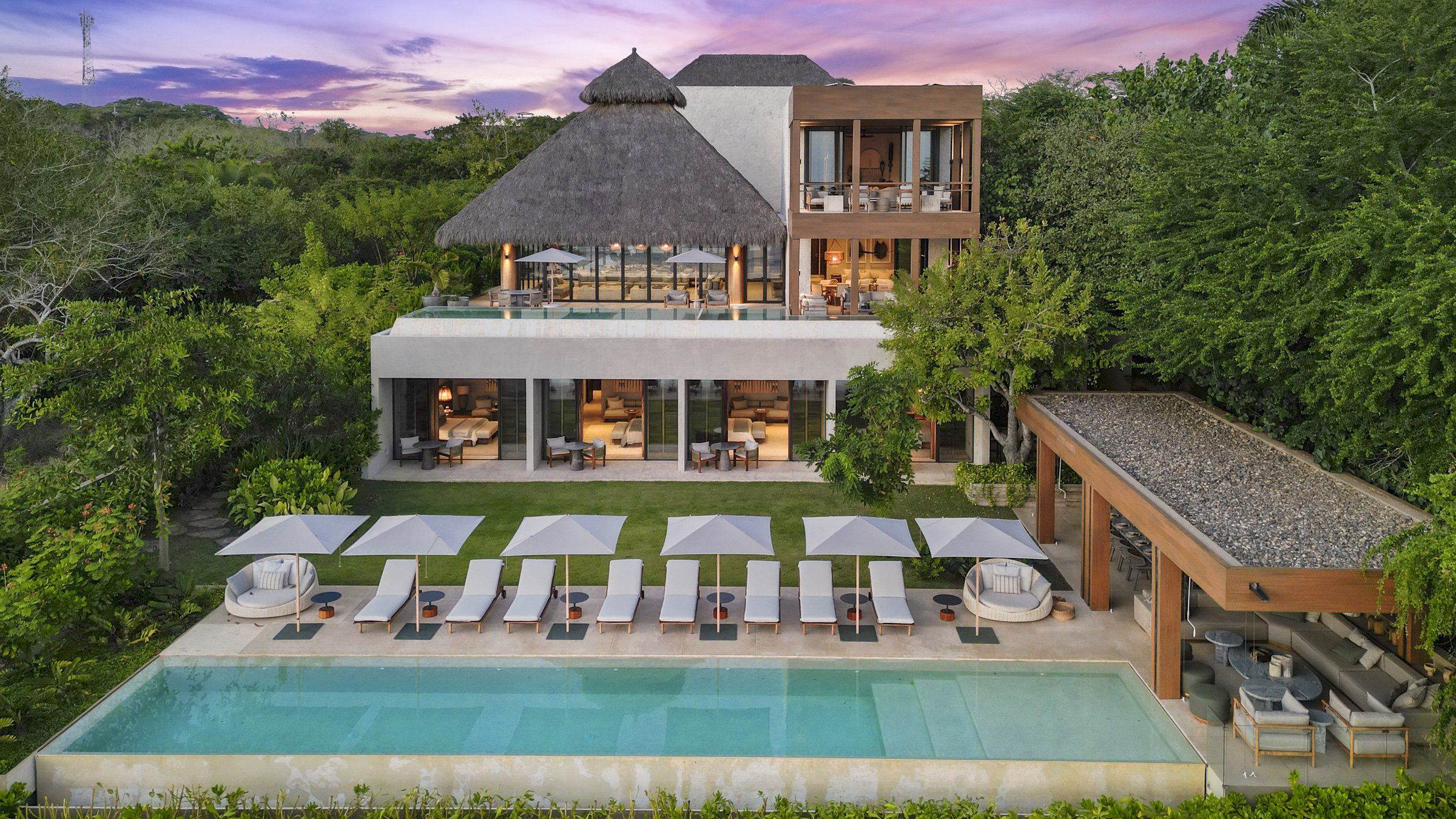 Paradise Coves #1, Paradise Coves: aerial view of the villa and pool